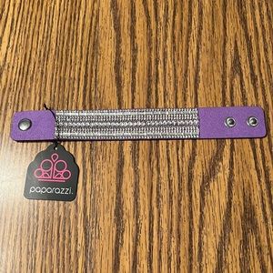 Rollin' In Rhinestones Purple Urban Wrap Snap Bracelet - Paparazzi Accessories